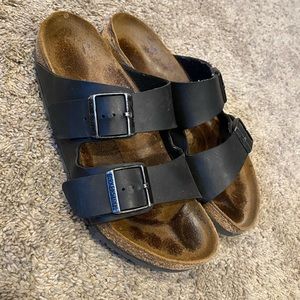 Birkenstock sandals 40 black two strap